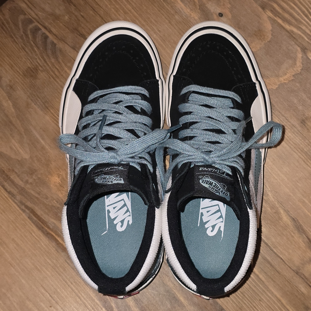 VANS Sk8-Hi Pro Fabiana Delfino Black & Oil Blue Men’s 5 Skate Shoes - Picture 5 of 8